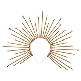 Haarschmuck Blumen Schwarz Mary Crown Stirnband Kopfbedeckung für Halloween Kostüm Fan Haarschmuck (GD2, One Size)