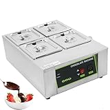 Professionelle Schokoladentemperiermaschine, kommerzieller elektrischer Schmelztopf – digitale Steuerung, schmilzt 8 kg Schokolade, 1000 W – ideal zum Schmelzen und Härten von Schokolade