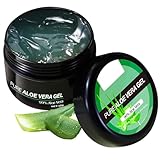 Aloe Vera Gel - Pure Aloe Vera Gel Bio, Natürliche Feuchtigkeitscreme für Gesicht, Haare und Körper, After Sun Creme für Beruhigend und Feuchtigkeitsspendend, 50g (1Pc)