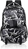Schulrucksack jungen teenager, rucksack herren,rucksack kinder,Wasserdichte Schultasche,schultasche kinder,Laptop Rucksack,Große Büchertasche,Schule Rucksack Herren (BLACK)