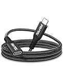 SOLMIMI USB C Verlängerung Kabel 20Gbps 100W/5A 4K@60Hz USB 3.2 Gen 2×2 Typ C Stecker auf Buchse Verlängerungskabel geeignet für USBC Hub/Ladegerät, Laptop, Smartphone, Monitor usw. - 1.2m