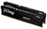 Kingston FURY Beast Schwarz EXPO DDR5 64GB (2x32GB) 5200MT/s DDR5 CL36 DIMM Desktop Gaming Speicher Kit mit 2 - KF552C36BBEK2-64