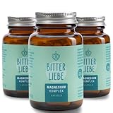 BitterLiebe - Magnesium Bisglycinat Kapseln hochdosiert - Magnesium Komplex mit Bisglycinat und Glycinat als Komplex als Tabletten - magnesiumbisglycinat und Magnesiumcitrat Kapseln