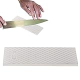 FLEXMAN Diamant Schleifstein, Körnung 200/600, Doppelseitiger Küchen Schleifstein, Diamantplatte, Abziehstein für Küchenwerkzeuge zu Hause