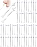 JUKOTA 100 Stück Nasenwachs Stäbchen, Nasenhaar Wachs Applikatoren, Dual-Verwendung Nasenwachs Sticks, Kunststoff Nasenwachs Stäbchen Applikatoren, für Reinigen von Nasenlöchern