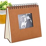 Stehendes Fotoalbum | Retro Bilderalbum - Bilderalbum mit Markerstift, 20 Blatt 40 Seiten, Fotodisplayhalter zum Präsentieren von Bildern