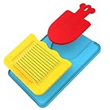 Chefclub Kids Schneidebrett-Set für Kinder, 3-in-1, rutschfest, innovativ, Blau