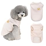 FFWTPY Hundekleidung Atmungsaktives Shirt Niedlicher Bär Muster Weiche Weste T-Shirt Frühling Sommer Hundekleidung Haustier Kleidung Haustierliebhaber Essentials