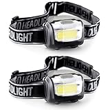 GERUI Stirnlampe,Extrem Hell Kopflampe，60° Einstellbarer,3 Lichtmodi ，110 Lumen ，Leichtgewicht Wasserdicht Stirnleuchte für Laufen, Angeln, Campen, Jagen, Klettern,Lesen