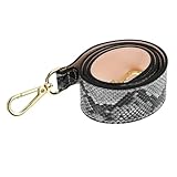 UTHCLO Leder Schulterriemen Crossbody Bag Ersatzriemen mit Schlangenhaut Design Verstellbar Modisch für Damen und Mädchen Passend für Umhängetasche Messenger und Clutch Bags