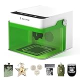 Mecpow M1 Mini Laser Graviermaschine, 5W Diode Laser Cutter Tragbare Desktop Lasergravur, 10000 mm/min Gravurgeschwindigkeit，100x100mm Gravurbereich，Genauigkeit bis zu 0,01 mm, Augenschutzdesign