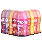 MORE Zerup, mixed 9er Bundle, 9 x 65 ml, verschiedene Sorten, für bis zu 72 l Fertiggetränk, zuckerfreier Sirup mit echten Fruchtextrakten, vegan, zero Kalorien (Sorten können variieren)