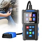HOSPAOP OBD2 Diagnosegerät Auto, Fehlerauslesegerät KFZ Diagnosewerkzeuge für Alle OBD II Fahrzeuge, 9 OBD2 Modi, 13 Sprachen, One Touch I/M, Spannungserkennung, Fehlercode Auslesegerät für Auto