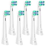 6er Aufsteckzahnbürsten Kompatibel mit Braun Oral B iO 3/4/5/6/7/8/9/10,Kompatibel mit Oral B iO 10 9 8 7 6 5 4 3 Series Ultimate Clean Elektrische Zahnbürste,weiß
