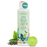 Jean & Len Frische Shampoo Grüner Tee & Limette, für normales bis schnell fettendes Haar, schützt vor Feuchtigkeitsverlust, ausgleichende Pflege, ohne Silikone & Parabane, vegan, 500 ml