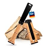 HARDTWERK Japansäge Kongo - Zwei Schneidseiten & SK5-Stahlblatt – ideal als Säge für präzise Holzarbeiten & Outdoor-Einsätze | Astsäge ist klappbar ideal für Quer- und Längsschnitte mit Zugtechnik