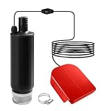 Akku Tauchpumpe Mini Kompatibel mit Milwaukee M18 18V Batterie, Tragbare Regenfasspumpe Wasserpumpe Flachwasserpumpe 30L/min für Garten, Haus, Bauernhof, Ranch (Keine Batterie)