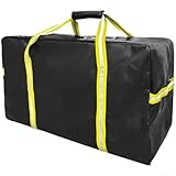 Robuste Eishockey-Ausrüstungstasche mit PVC-Netzgewebe und perforiertem Design zur Verbesserung der Luftzirkulation und Reduzierung (gelb)