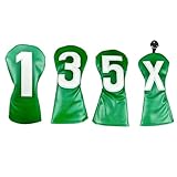 4 x Golfschlägerhaube, Putter-Schutzschutz, Golfschlägerhaube, Golfschlägerhaube, Golfschlägerschutz