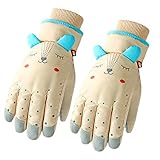 Dawutocap Kinder Kinder Fäustlinge wasserdichte Handschuhe Für Skijungen Mädchen Schnee Thermal Isoliert Fäustlinge Gefüttertes Fleece Für Outdoor Sport Snowboarde Handschuhe Männer Männer