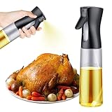 GRIFEMA ÖlSprüher, Öl Sprühflasche 300 ml, BPA-frei, Ölspray für Heißluftfritteuse, Kochspray, Salate, Grillen, GE2002B-300, Schwarz