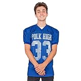 Married with Children Al Bundy Polk High 33 Distressed Blau Football Jersey Kostüm (Small)
