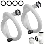 NbgrvB Pool Filter Pumpe Schlauch Adapter Set mit T Verteiler Anschluss für Intex für Coleman Aufstellschwimmbäder, 1,5 Zoll Durchmesser 59 Zoll Länge Sandfilteranlage