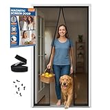 Fliegengitter Balkontür Magnet in 90x210cm – das Fliegengitter Tür für einen sicheren Insektenschutz Balkontür ganz ohne Bohren, lichtdurchlässig, reißfest & wetterfest.