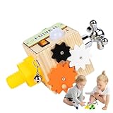 Sensorisches Board für sensorisches Brett aus Holz – pädagogischer sensorischer Rat aus Holz, Beleuchtung von Spielzeug, Lernhilfe für die Koordination der Hände der Augen,