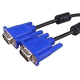 Aukson J12 VGA Kabel 15-polig – VGA Stecker auf VGA Stecker, 1,3m, Full HD 1080P, Hochwertiges Video Kabel für Computer, Laptop, Monitor, TV, Beamer – Klarer, Störungsfreier Signalübertragungs