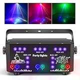 Discolicht Partylicht, T210, LED RGB Licht DJ Projektor Musikgesteuert DJ Disco Lichter, DMX Effektstrahler Für KTV Familientreffen Hochzeit Geburtstag Halloween