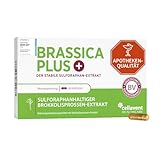 Brokkolisprossen Extrakt Kapseln | höchstdosiert | 280.000 mg Brokkoli | 99% stabilisiertes Sulforaphan | 3.600 mg Brokkolisprossen pro Kapsel | 60% besser bioverfügbar | Brassica PLUS
