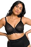 Ulla Popken Damen große Größen Übergrößen Plus Size Bügel-BH schwarz 115D 812655100-115D
