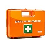 Erste-Hilfe-Koffer leer, inkl. Wandhalterung - Großer Koffer ohne Inhalt - Leerer Erste-Hilfe-Kasten/Notfallkoffer für Betriebe, Unternehmen und Zuhause zum Nachrüsten und selbst Befüllen