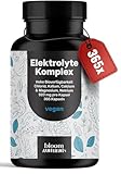 Elektrolyte Komplex - 365 Kapseln - mit Chlorid, Kalium, Calcium, Magnesium & Natrium - 920mg pro Kapsel - vegan, produziert in Deutschland, Jahresvorrat