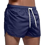 DBMZV Badeshorts Herren Schnell Trocknend Wasserdicht Boardshorts Sonnenschutz Badehose Verstellbare Badeshorts Männer Mode Bademod Schwimmhose Kurzen Strandhose Sporthose mit Meshfutter