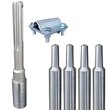 HENITECH® - Tiefenerder Ø 20mm Edelstahl V4A für Blitzschutz Blitzableiter Erdung (4m Tiefenerder SET Ø 20mm Edelstahl V4A)