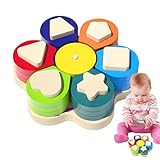 Generisch Holzspielzeug Zum Sortieren Nach Farben Und Formen,Farben Zuordnung Und Erkennung - und Formen | Farberkennung Sortierkasten Spiel Frühes Lernen Pädagogisches Spielzeug Für Kinder Mädchen