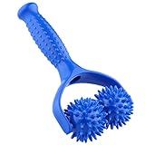 MagiDeal Massage-Roller mit 2 Massagebälle mit Noppen Ganzkörper-, Schulter-, Bein-, Fuß-, Hand Muskel Entspannen Massagegerät Selbstmassagerolle