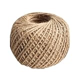 Handgewebter Jutedraht im Retro-Stil Juteseil-Fotoclip DIY Bunte Hanfseil-Dekoration 3 mm 50 Meter Geeignet zum Aufhängen von Foto-Gartendekorationen