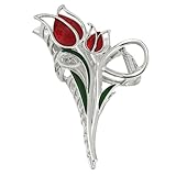 STOBAZA Elegante Tulpen haarkralle Silberfarbener Haarclip für Frauen und Mädchen Robustes Großer Blumen haarschmuck für Alltag Hochzeit Büro Verleiht Süßen Stilvollen Look