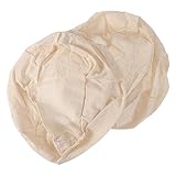 VICASKY 2 Stücke Gärkorb-Stoffabdeckung Musselin Korbstoffeinlage oval nachweisen Backen Fermentationskorb-Liner Brotgärkorb Abdeckung bäckerleinen für gärkorb oval brotkörbchen leinentuch