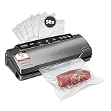 CASO VC 10 Plus Edition - Vakuumiergerät inkl. großem Zubehör Set, Testurteil Sehr Gut, Folienschweißgerät 30 cm Schweißnaht, variable Vakuumstärke, Vakuumpumpe 9 L/min