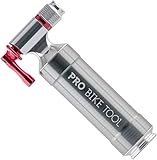 Pro Bike Tool CO2 Kartuschenpumpe - Schnell mit dem Inflator aufpumpen. Passt auf Presta & Schrader Ventile. Luftpumpe für Rennrad & Mountainbike. Metall Lagerbehälter - Keine CO2 Kartuschen enthalten