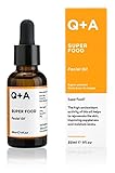 Q+A Super Food Gesichtsöl. Ein mit 100% natürlichen Inhaltsstoffen vollgepacktes Gesichtsöl, das Ihren Teint verbessert. 30 ml