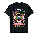 Mask It's my Mardi Gras Birthday y'all Cute Mardi Gras T-Shirt