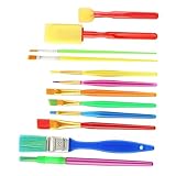 CIMAXIC 12 Stück Kunstpinsel Aquarellmalerei Künstlerischer Zeichenstift DIY-malerei Werkzeuge Für Die Ölmalerei Kinderpinsel Malpinsel-kit Schwamm