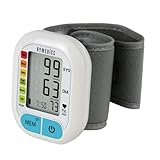House of Marley HoMedics Handgelenk-Blutdruckmessgerät Bluetooth für digitale Blutdruckmessung und Pulsfrequenzmessung/Herzfrequenzmessung, Enthält ein großes Display mit 60 Speichern & Warnfunktion