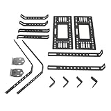 Motorrad-Seitenbox-Halterung aus Aluminium Legierung Motorrad-Seiten Gepäckkasten-Rack Multifunktion Schnell Spanner Universal-Carrier-Seiten-Gepäckträger-Gepäckträger