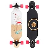 BTFL Longboard für Kinder ab 5 Jahren, Komplettboard mit ABEC 9 Kugellagern, Drop Through Cruiser, Skateboard für Anfänger & Fortgeschrittene, Freeride & Outdoor